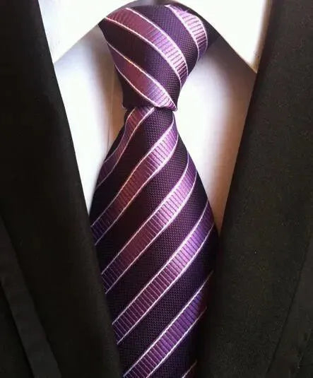 Fashion Striped Silk Neckties For Men - Necktie | LeStyleParfait-Necktie