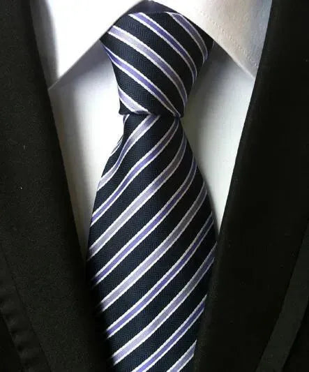 Fashion Striped Silk Neckties For Men - Necktie | LeStyleParfait-Necktie