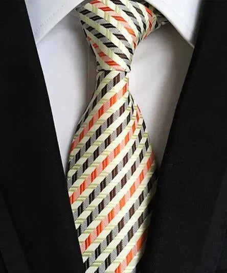 Fashion Striped Silk Neckties For Men - Necktie | LeStyleParfait-Necktie