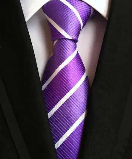 Fashion Striped Silk Neckties For Men - Necktie | LeStyleParfait-Necktie