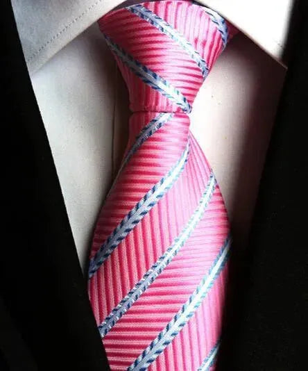 Fashion Striped Silk Neckties For Men - Necktie | LeStyleParfait-Necktie