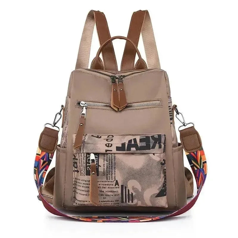 Fashionable Patchwork Oxford Women's Backpack - Backpack - LeStyleParfait
