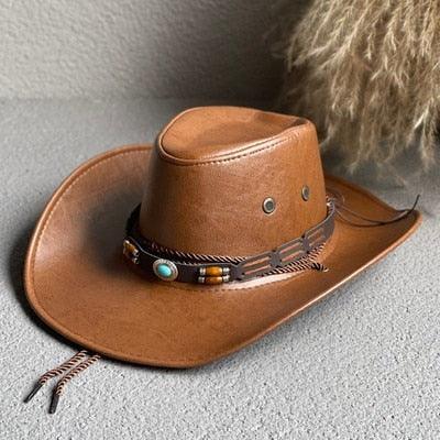 Faux Leather Western Cowboy Hats - UNISEX - Cowboy Hat - LeStyleParfait Kenya