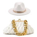 Fedora Hat And Handbag - Two Piece Luxury Accessories - Fedora Hat - LeStyleParfait