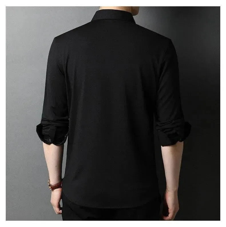 Ferell Satin Dress Shirt For Men - Silk Shirt - LeStyleParfait