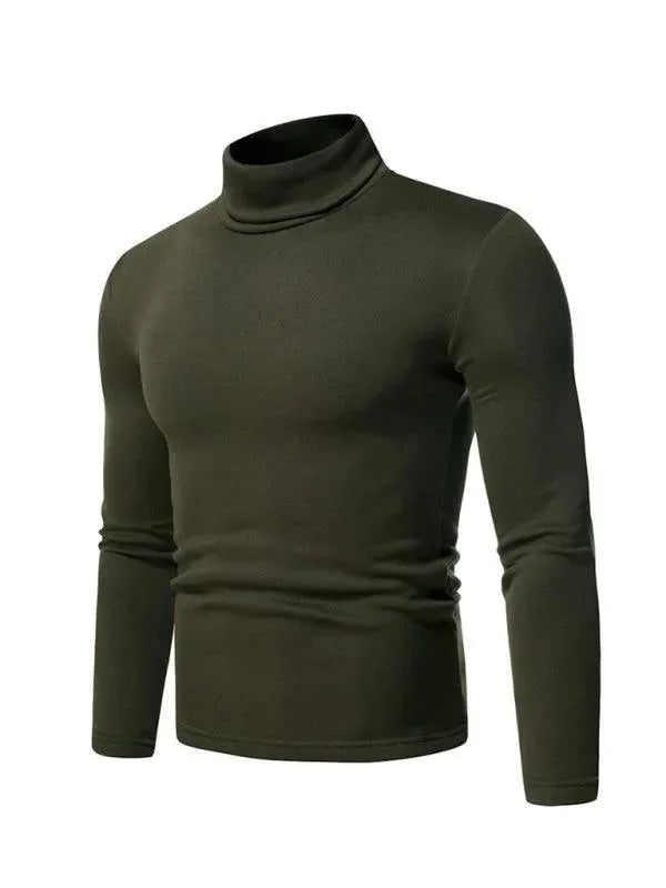 Fleece Pullover Turtleneck Men Sweater - Pullover Sweater - LeStyleParfait