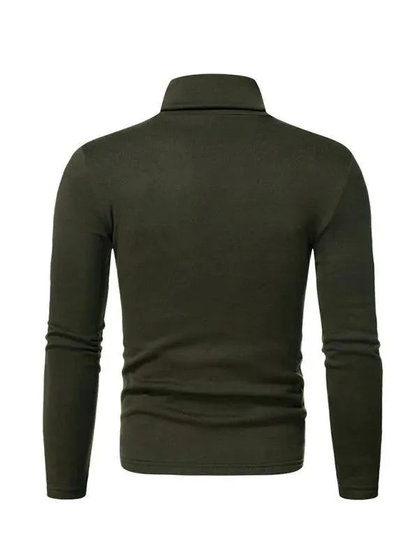 Fleece Pullover Turtleneck Men Sweater - Pullover Sweater - LeStyleParfait