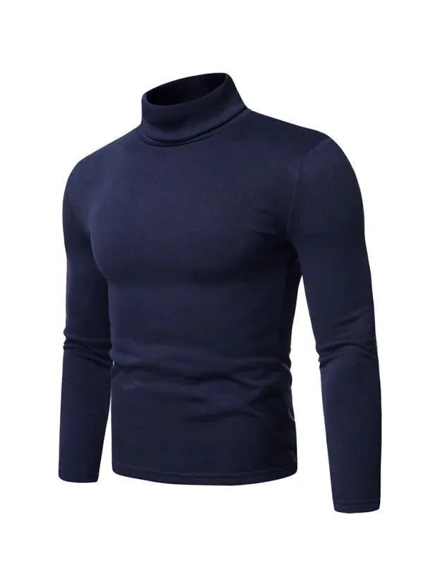 Fleece Pullover Turtleneck Men Sweater - Pullover Sweater - LeStyleParfait