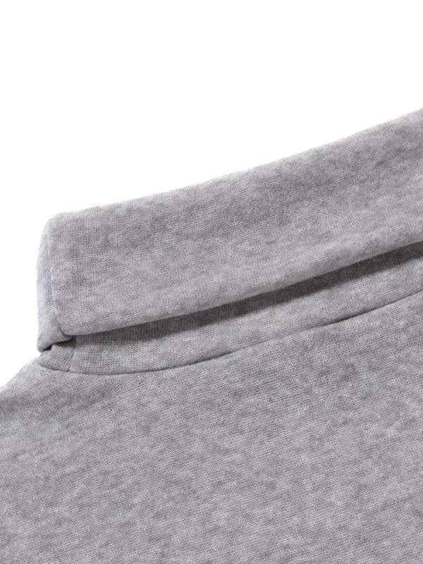 Fleece Pullover Turtleneck Men Sweater - Pullover Sweater - LeStyleParfait