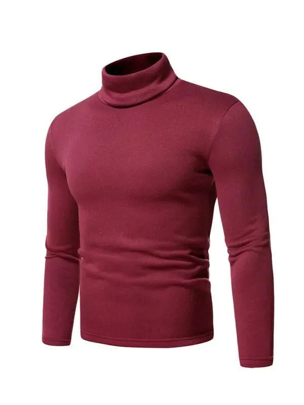 Fleece Pullover Turtleneck Men Sweater - Pullover Sweater - LeStyleParfait