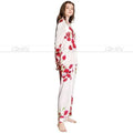 Floral Silk Women Pajama Set - Pajama Pant Set - LeStyleParfait