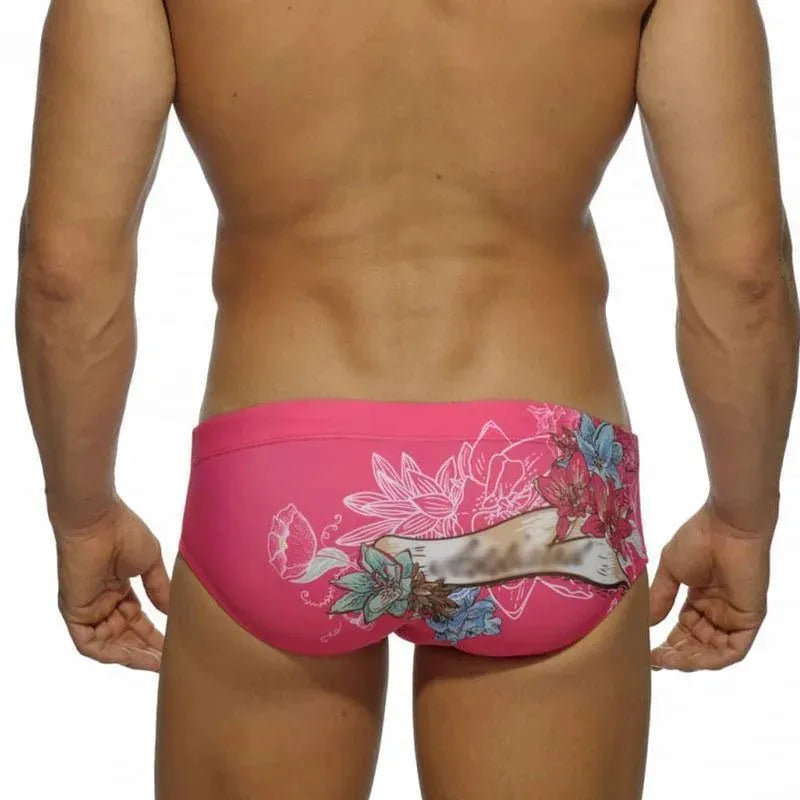 Floral Swim Briefs For Men - Swim Brief - LeStyleParfait