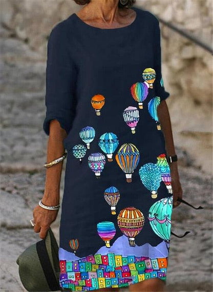 Floral V-Neck Summer Dress - Dress - LeStyleParfait Kenya