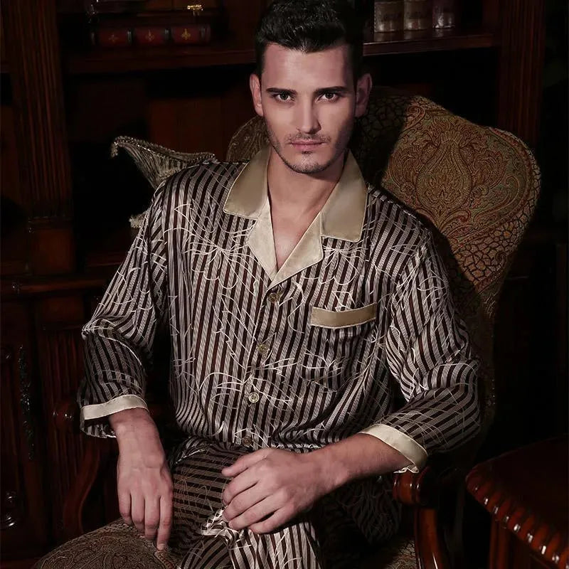 Forever Ready Striped Pajama Set - Pajama Pant Set - LeStyleParfait