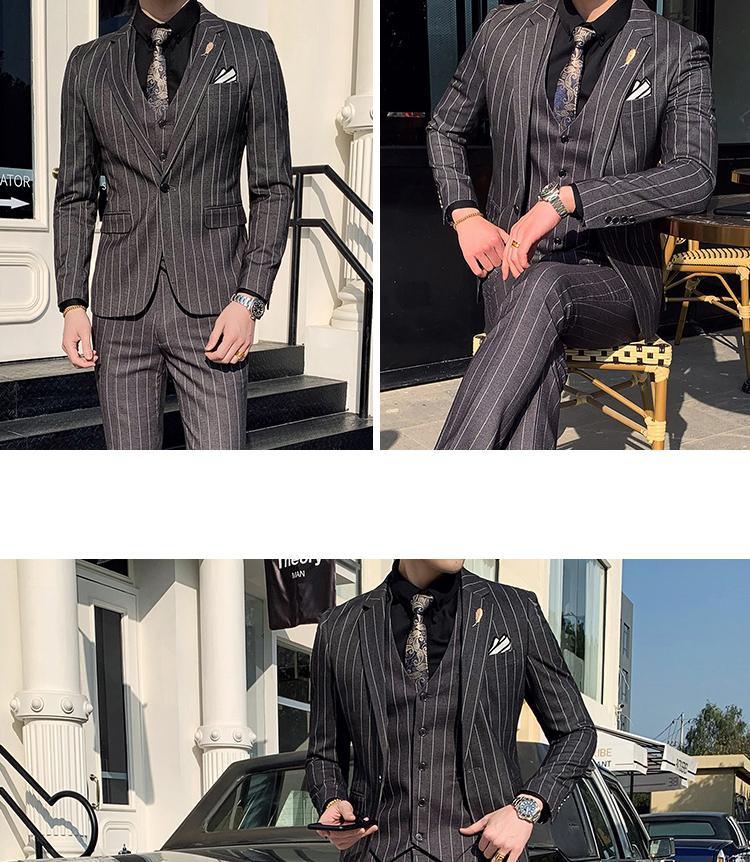 Formal Striped 3-Piece Suits - Suit - LeStyleParfait Kenya