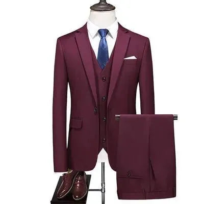 Formal Three Piece Business Suit - Three Piece Suit - LeStyleParfait