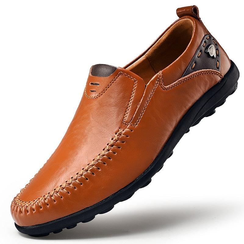 ''Francesco " - Slip-On Leather Loafers - Shoes - LeStyleParfait Kenya