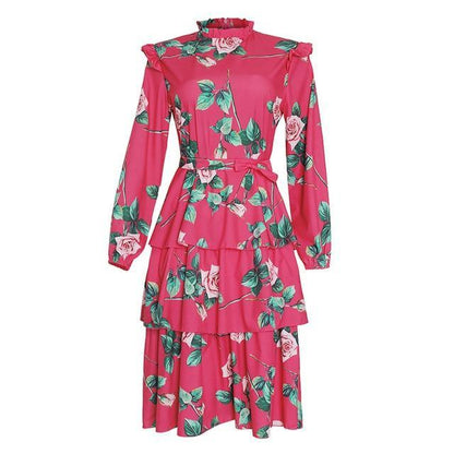 Freema Plus Size Floral Dress - Dress - LeStyleParfait Kenya