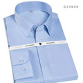 French Square Collar Dress Shirt-Men Shirts-LeStyleParfait
