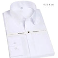 French Square Collar Dress Shirt-Men Shirts-LeStyleParfait