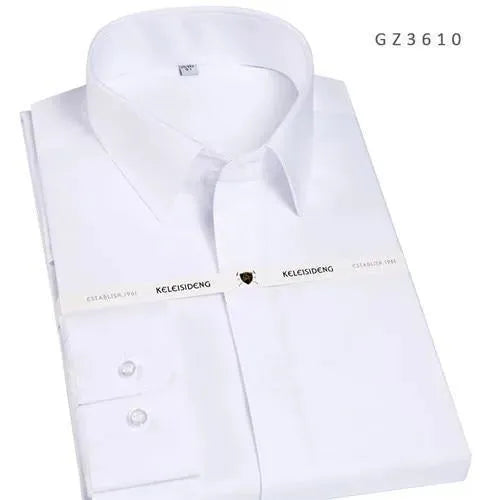 French Square Collar Men Dress Shirt - Dress Shirt - LeStyleParfait