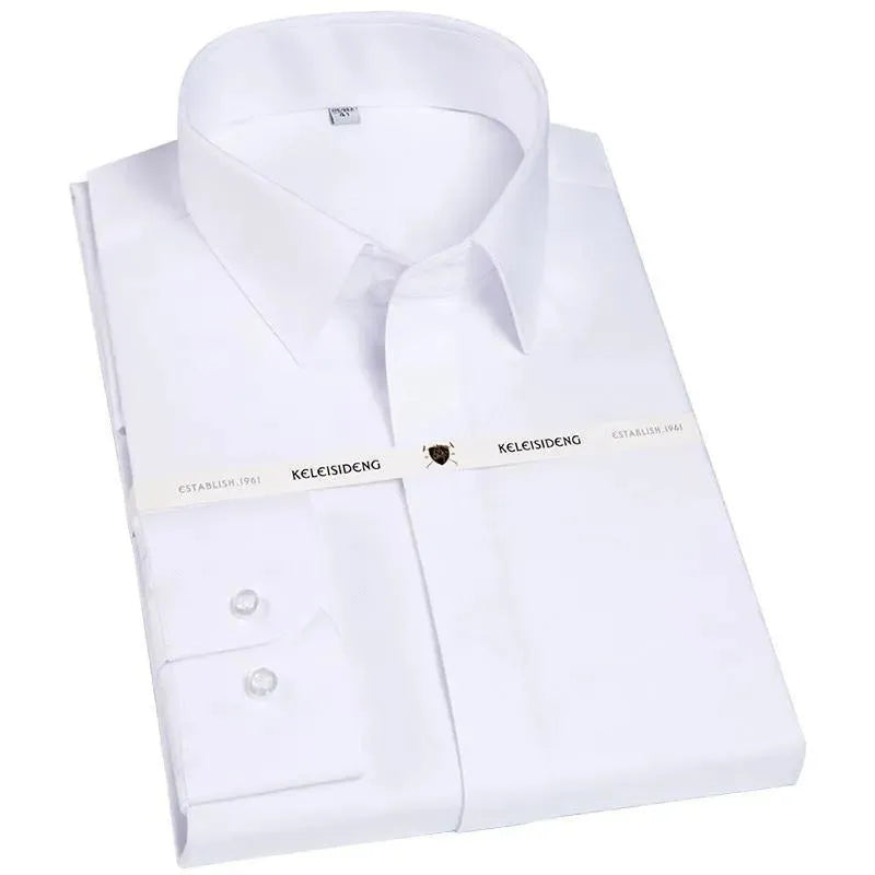 French Square Collar Men Dress Shirt - Dress Shirt - LeStyleParfait