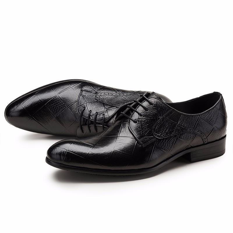 Genuine Leather Shoes For Men Fashion Oxford Shoes Mens Dress Shoes - Shoes - LeStyleParfait Kenya
