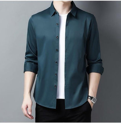 Gilan Plus Size Silk Shirts For Men - Shirt - LeStyleParfait Kenya