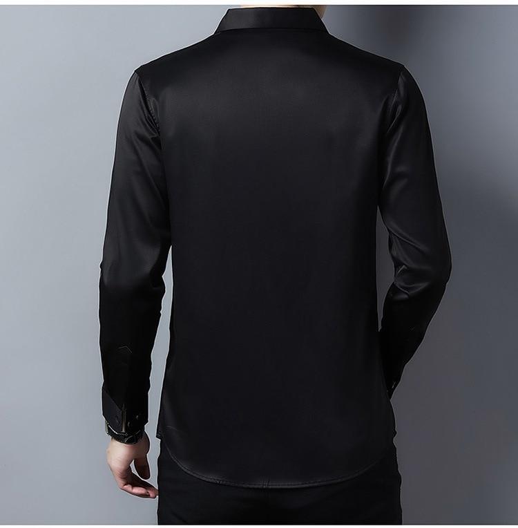 Gilan Plus Size Silk Shirts For Men - Shirt - LeStyleParfait Kenya