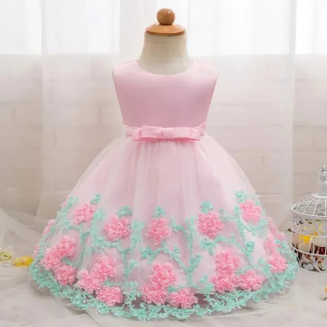 Girls Dress, Baby Princess Dress, Baptism Dress - Girls Dresses - LeStyleParfait