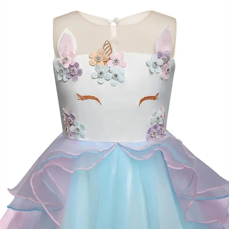 Girls Dress, Fairy Party Dress, Sleeveless - Girls Dresses - LeStyleParfait