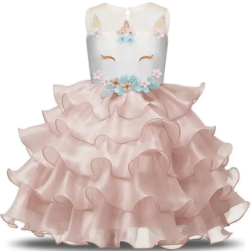 Girls Dress, Fairy Party Dress, Sleeveless - Girls Dresses - LeStyleParfait