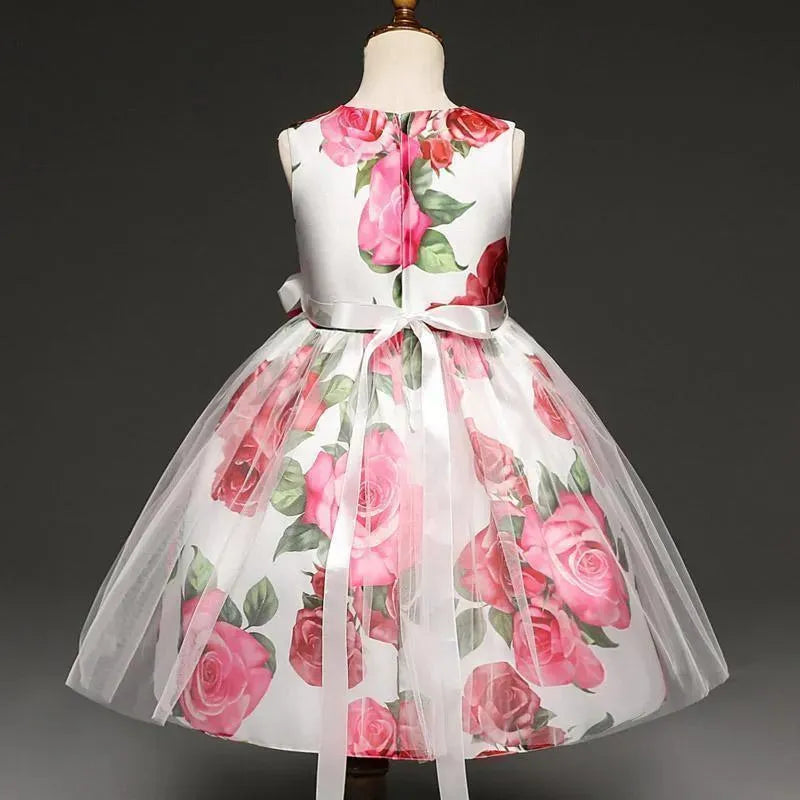 Girls Dress, Floral Girls Dress 1- 8 Yrs - Girls Dresses - LeStyleParfait