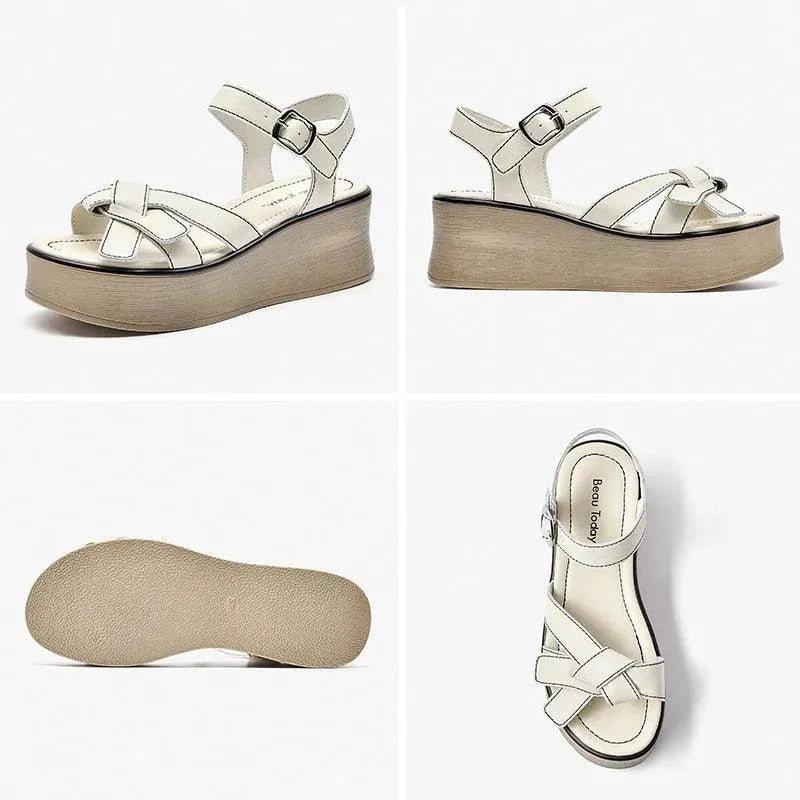 LeStyleParfait Shoes Women's Sandals Genuine Leather Sandals-Sandals