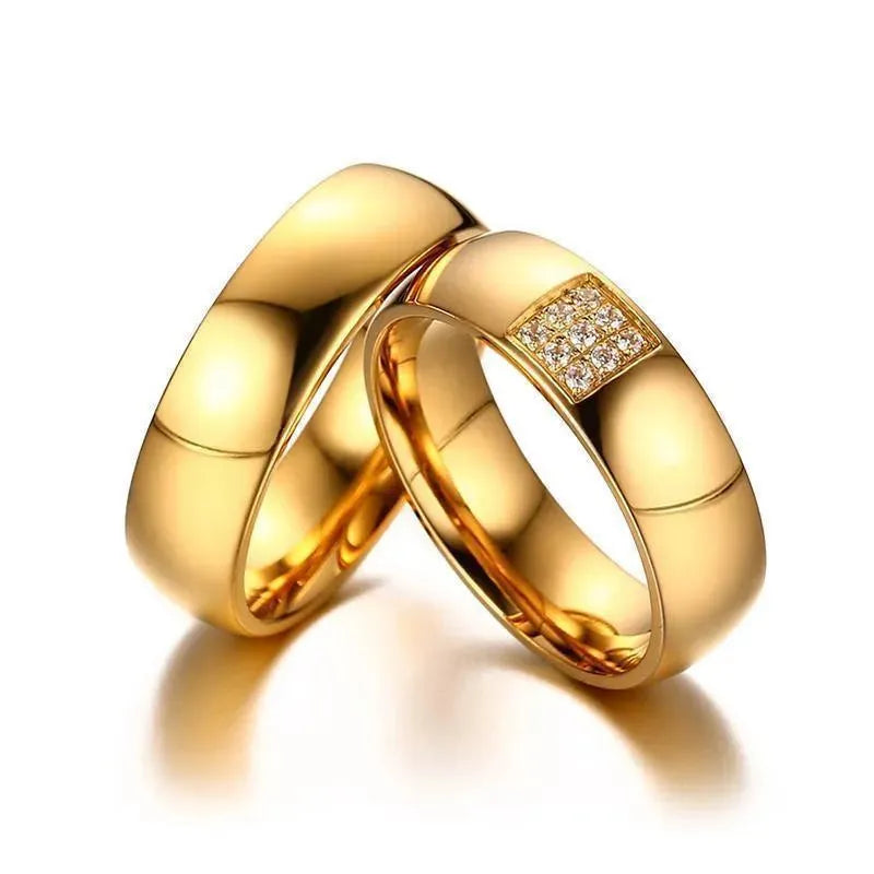 Gold Wedding/Engagement Rings - Rings - LeStyleParfait