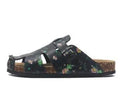 Graffiti Slip-On Leather Sandals - Sandals - LeStyleParfait