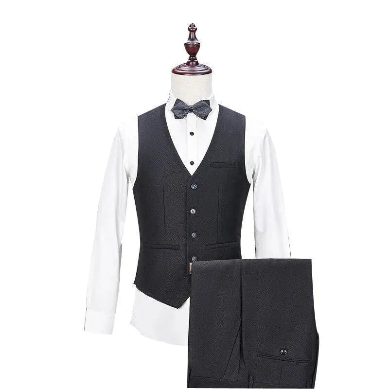 Grand Event Black Three Piece Men Suit - Tuxedo Suit - LeStyleParfait