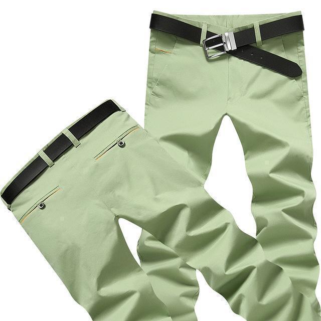 Green Casual Pants For Men - Pants - LeStyleParfait Kenya