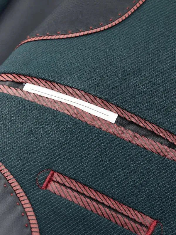 Green Double Breasted 2-Piece Suit - Two Piece Suit - LeStyleParfait