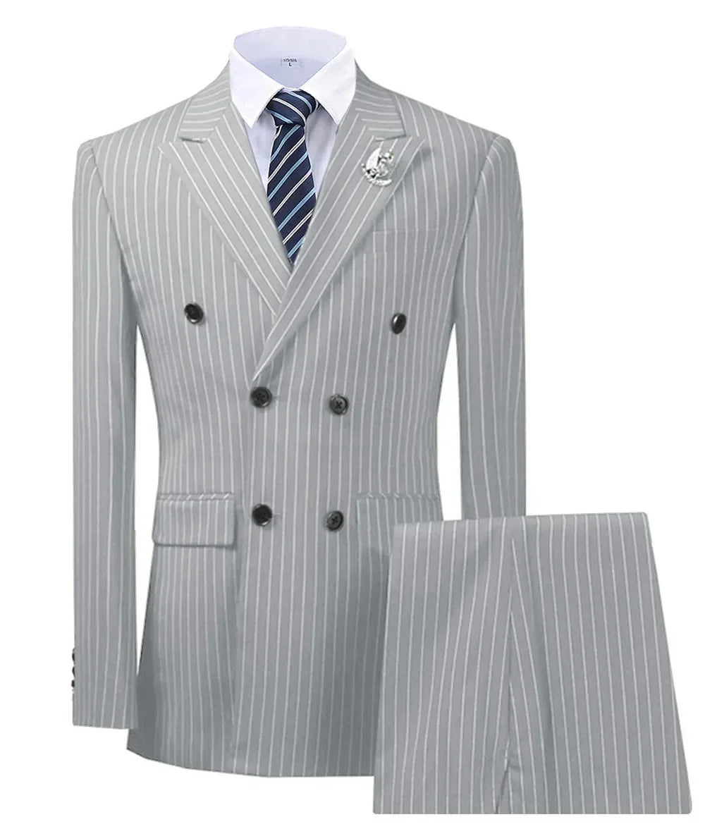 Olive Green Men's 2 Piece Slim Fit Suit