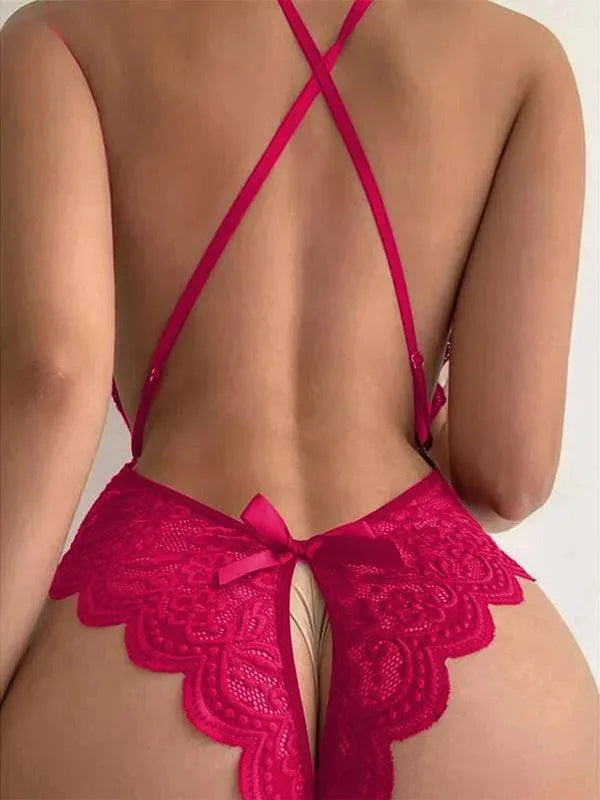 LeStyleParfait Women's Lingerie Sexy Ladies Teddies, Lingerie Plain-Solid-Teddies