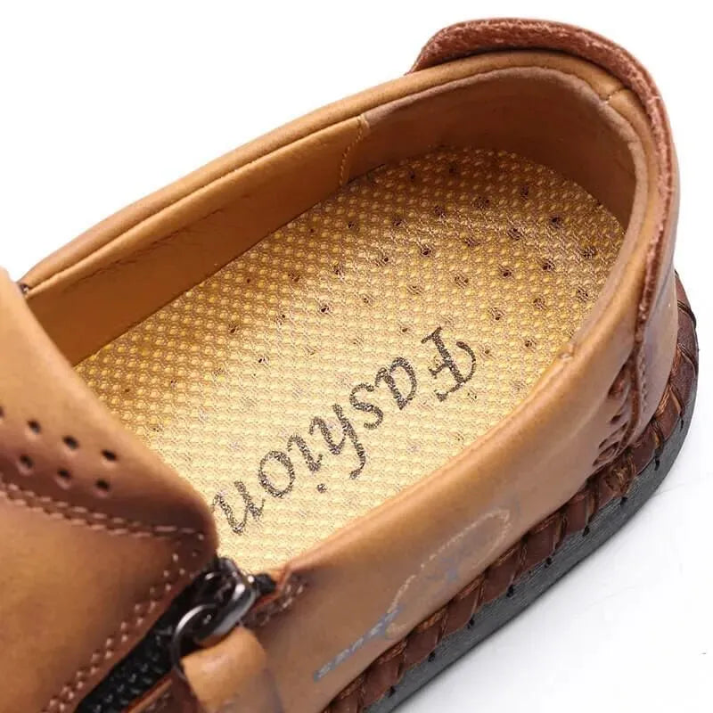 Harlow - Casual Leather Loafers - Loafer Shoes - LeStyleParfait