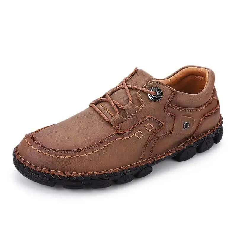 Hawk Rugged Lace-Up Leather Shoes - Casual Shoes - LeStyleParfait