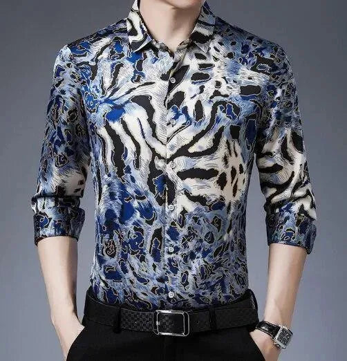 Hendrix Leopard Print Shirt For Men - Casual Shirt - LeStyleParfait