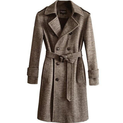 Herringbone Winter Coat For Men - Coat - LeStyleParfait Kenya