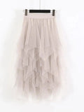 High Waist Elastic Midi Skirt-Women's Skirt-LeStyleParfait