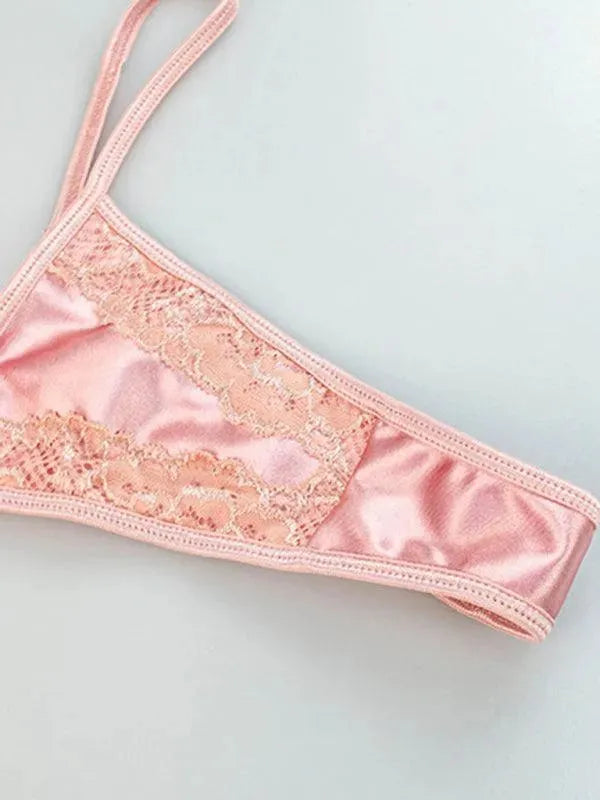 High-Waist Lace Lingerie Set - Lingerie Set - LeStyleParfait