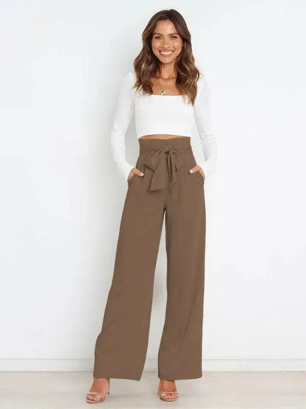 High Waist Wide Leg Women Pants - Women Pants - LeStyleParfait