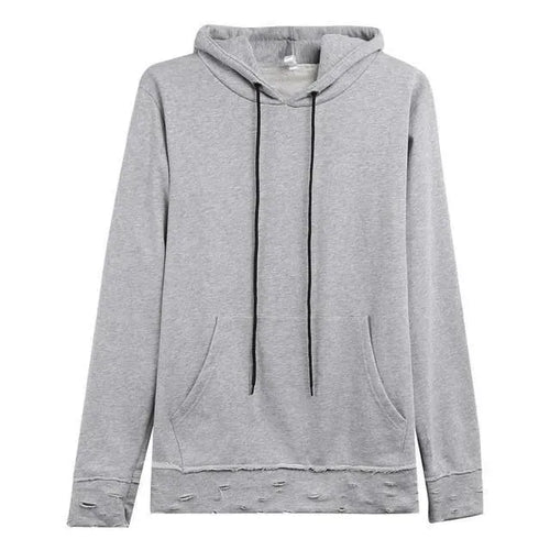 Hole Men Hoodie-Men Hoodie-LeStyleParfait