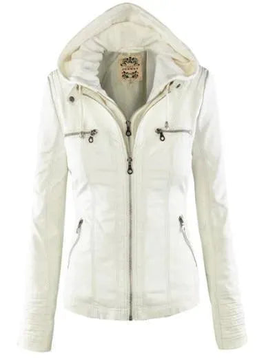 Hooded Leather Jackets For Women - Leather Jacket - LeStyleParfait